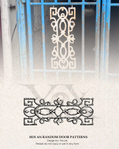 Hoi An Iron Gate Tattoo geometric heritage design