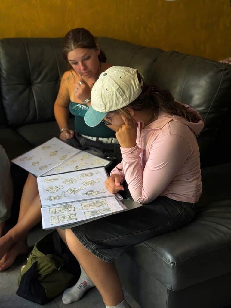 Tattoo design consultation at Tattoo Station Hoi An