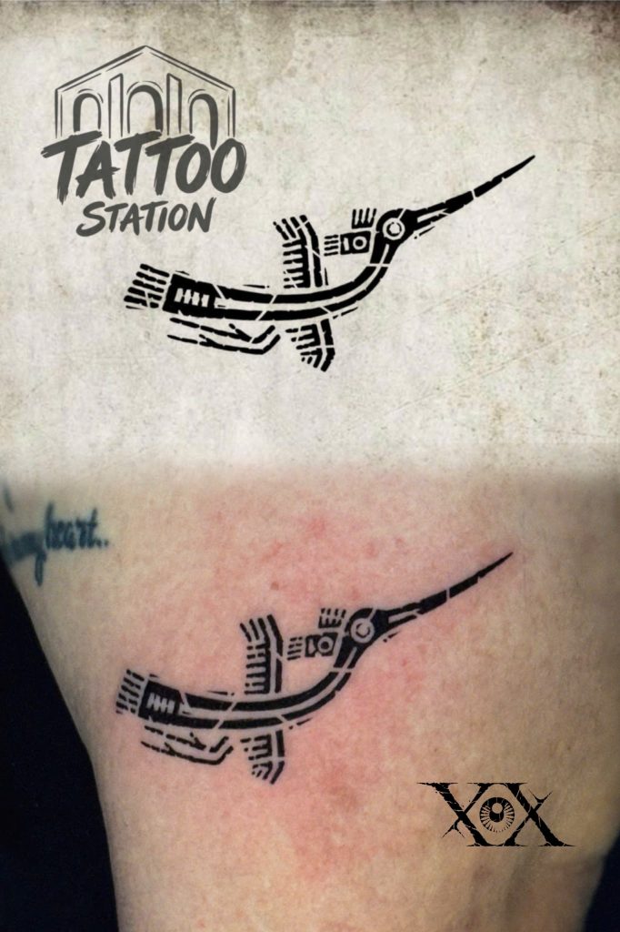 Vietnamese Tattoo inspired by Dong Son patterns
