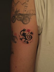 Blackwork Monkey Tattoo by Vu Inks at Tattoo Station Hoi An